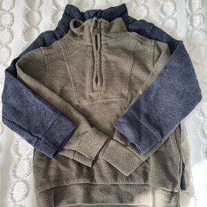 Old Navy Half-Zip Sweaters in Olive and Navy
